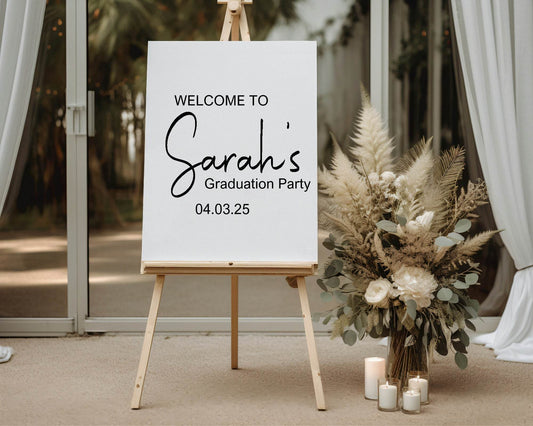 Minimalist Graduation Party Sign