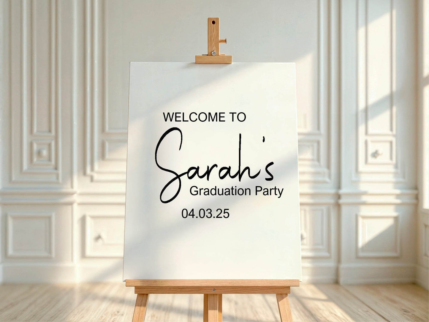 Minimalist Graduation Party Sign
