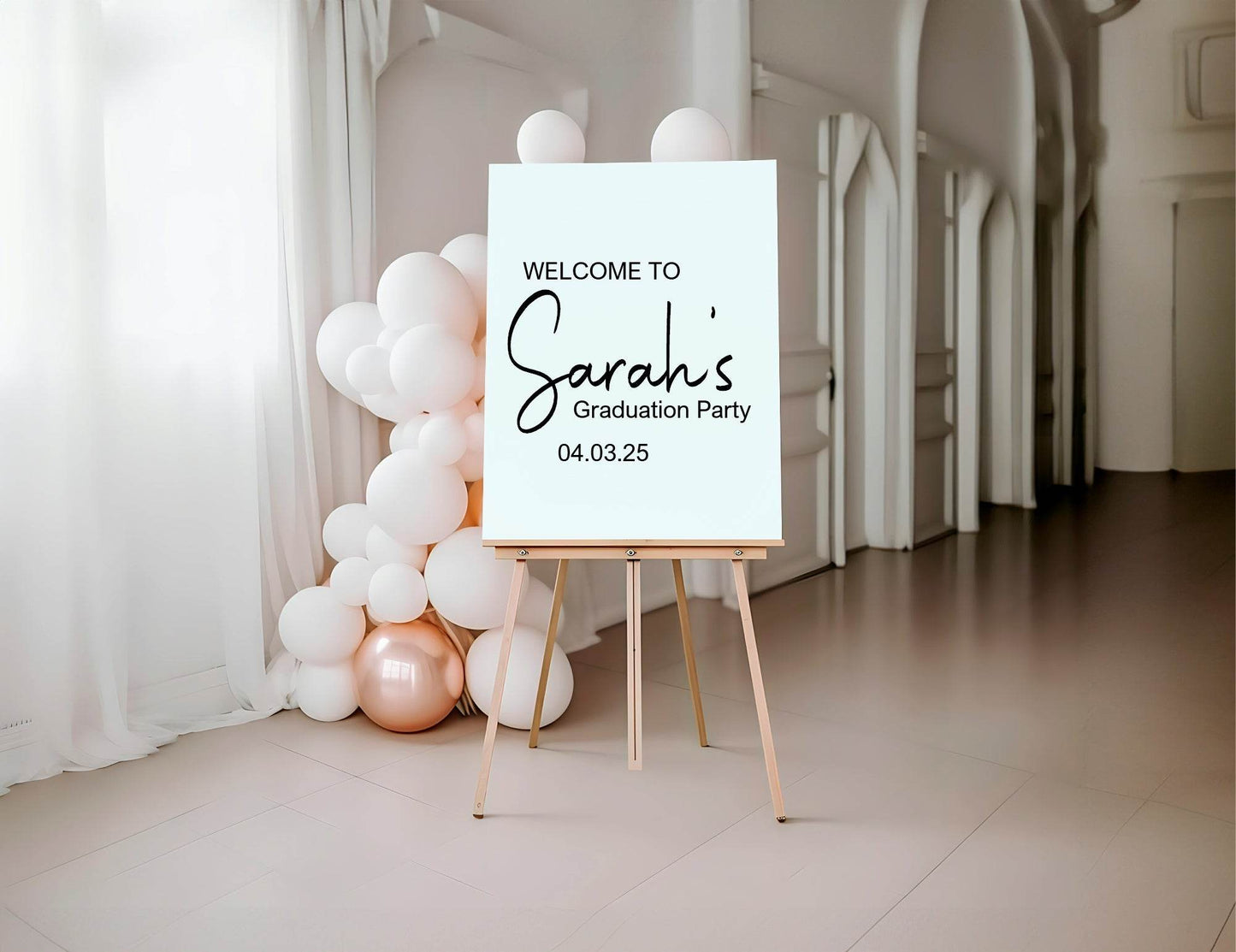 Minimalist Graduation Party Sign