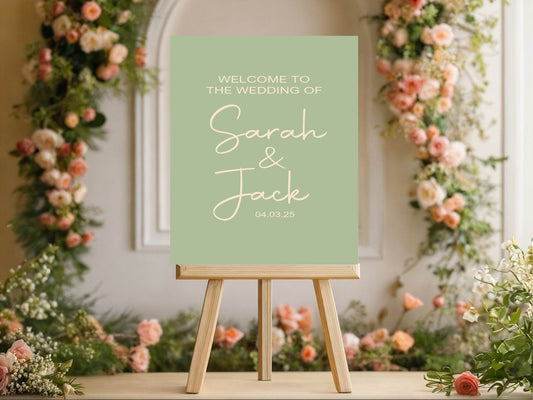 Willow Welcome To Our Wedding Party Sign