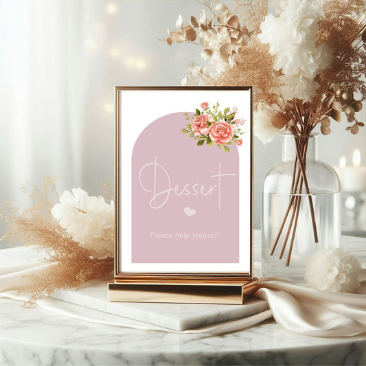 Baby In Bloom Dessert Baby Shower Party Sign