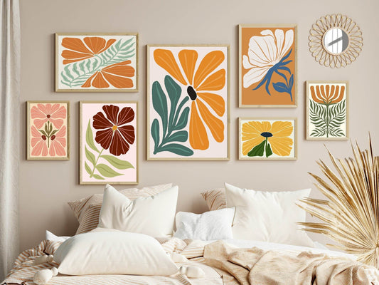 Abstract Flower Print I | Botanical Wall Art