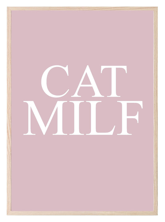 Cat MILF / DILF Print | Fun Pet Lovers Wall Art