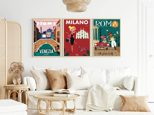Rome Print | Italian Roma Wall Art