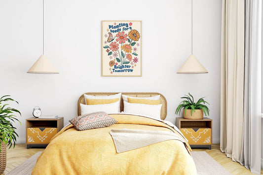Planting Seeds For A Brighter Tomorrow Print | Inspirational Wall Art