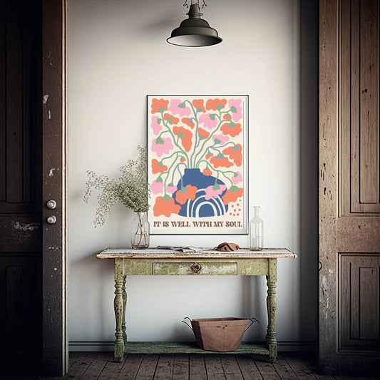 It Is Well With My Soul Print | Christian Wall Art