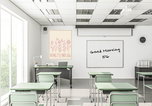 Helping Little Minds Grow Print | Teacher Wall Art Gift