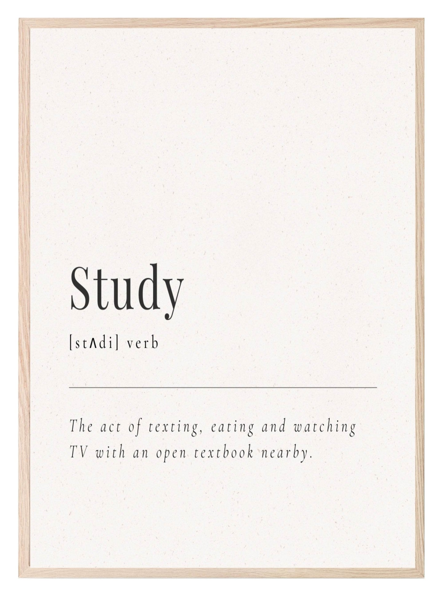 Study Definition Print | Office Wall Art