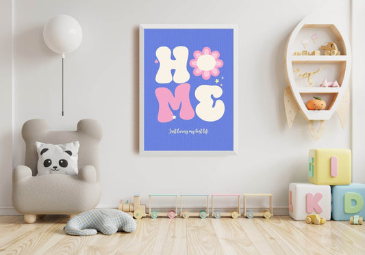 Home Print | Just Living My Best Life | Kids Wall Art