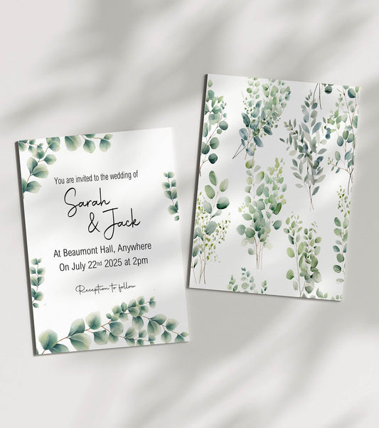 Eucalyptus Wedding Invitation Suite