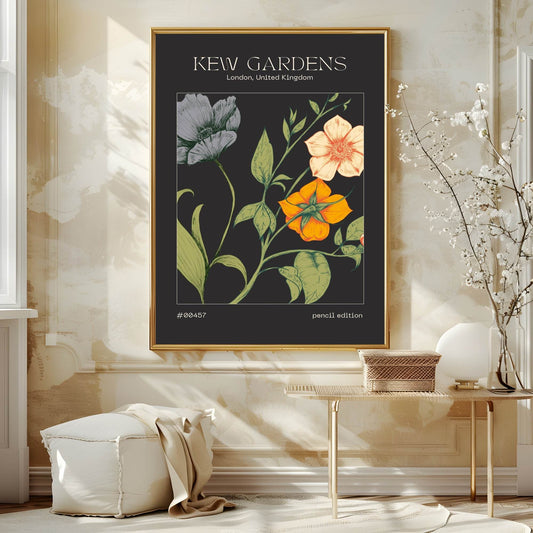 Kew Gardens Flower Market Print | Modern Wall Art