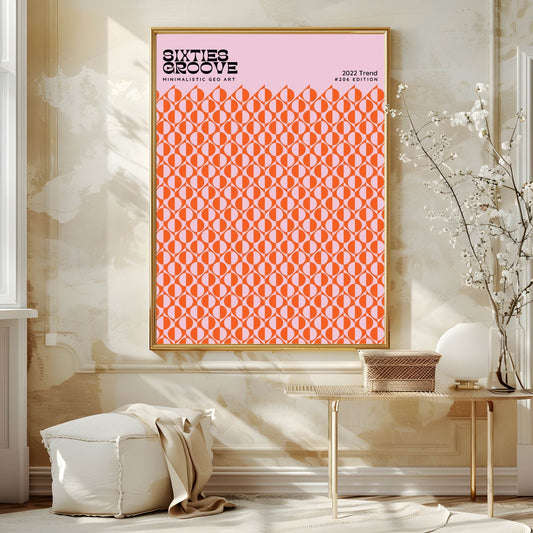 Sixties Groove Print | Fun Bright Wall Art
