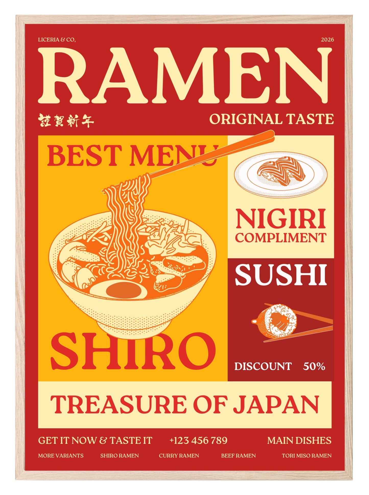 Ramen Print | Kitchen Bar Wall Art