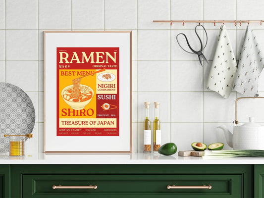 Ramen Print | Kitchen Bar Wall Art
