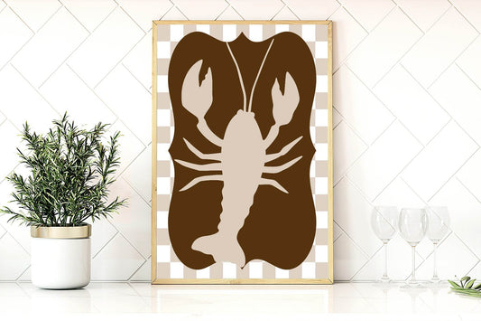 Lobster Print | Kitchen Wall Art