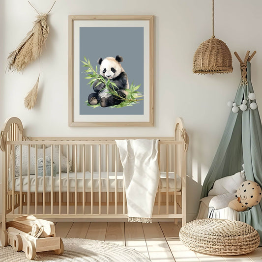 Panda Print | Kids Wall Art