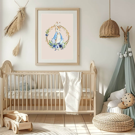 Rabbit Print | Kids Wall Art