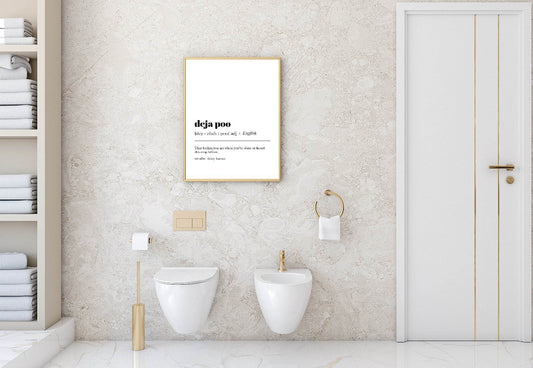 Deja Poo Print | Bathroom Wall Art