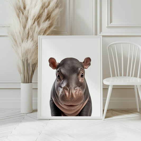 Hippo Wall Art Print