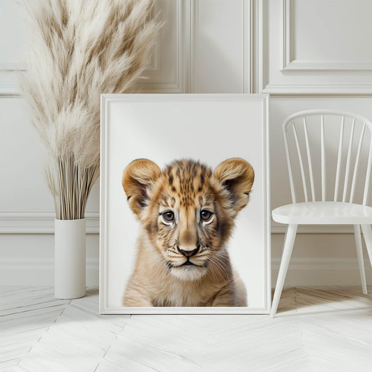 Lion Cub Wall Art Print