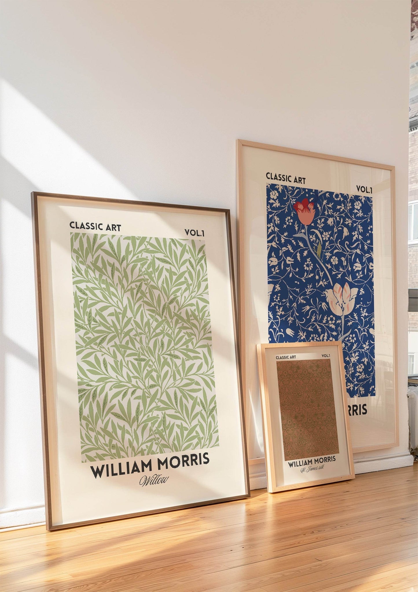 William Morris Inspired Print | Navy Classic Wall Art