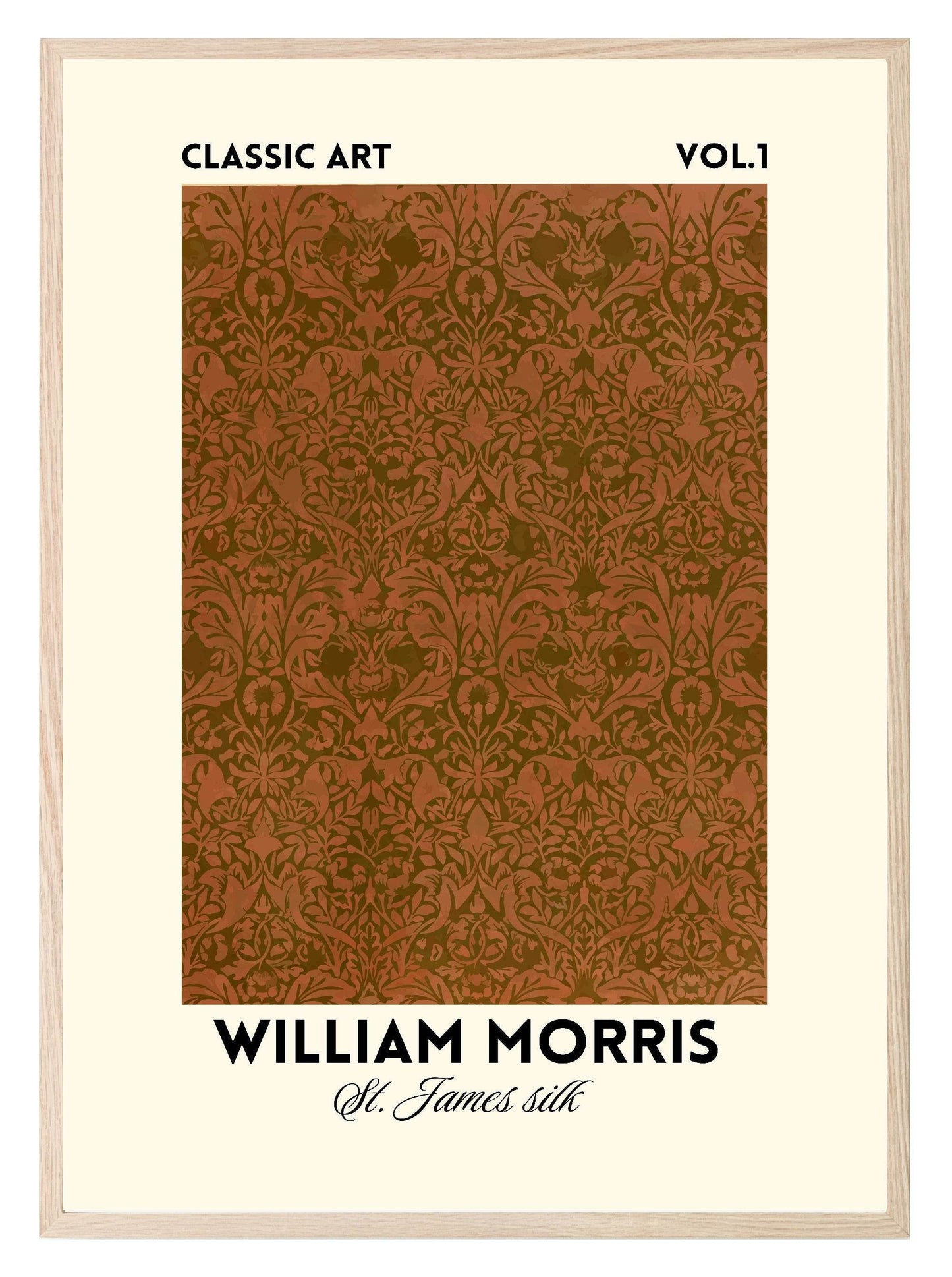William Morris Inspired Print | St James Silk Wall Art