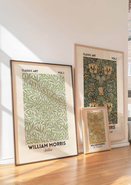 William Morris Inspired Print | Willow Green Floral Wall Art