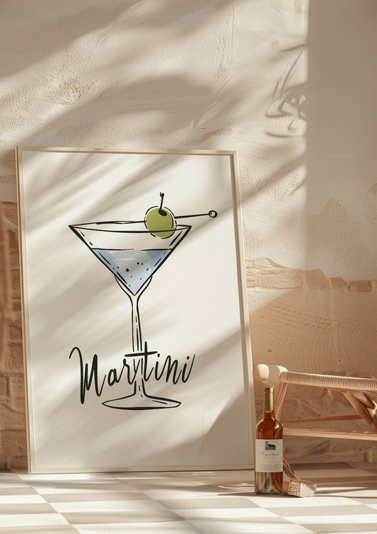 Martini Print | Kitchen Wall Art