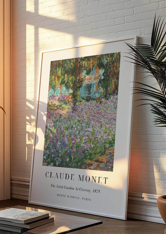 The Artist Garden At Giverny Print | Claude Monet Inspired Wall Art