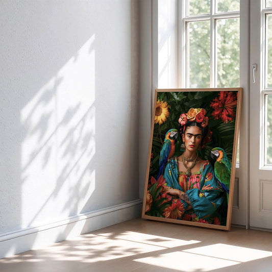 Frida Kahlo Inspired Wall Art Print | Feminist Artwork