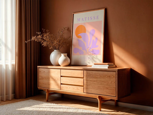 Berggruen & Cie Print | Matisse-Inspired Jazz Art | Purple Orange Pink