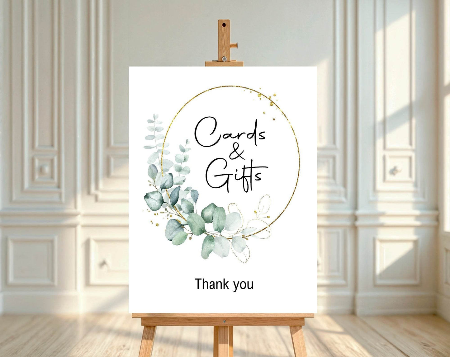 Eucalyptus Cards & Gifts Birthday Party Sign