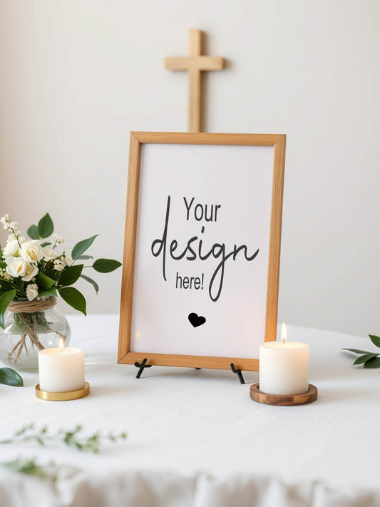 Minimalist Custom Bespoke Christening | Baptism Party Sign