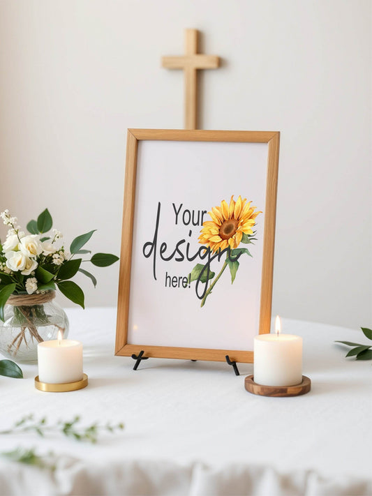 Sunflower Custom Bespoke Christening | Baptism Party Sign