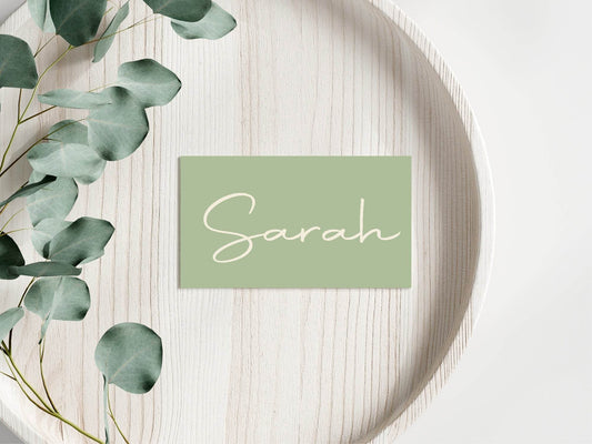 Willow Wedding Place Cards | Pack of 10 | Flat Design