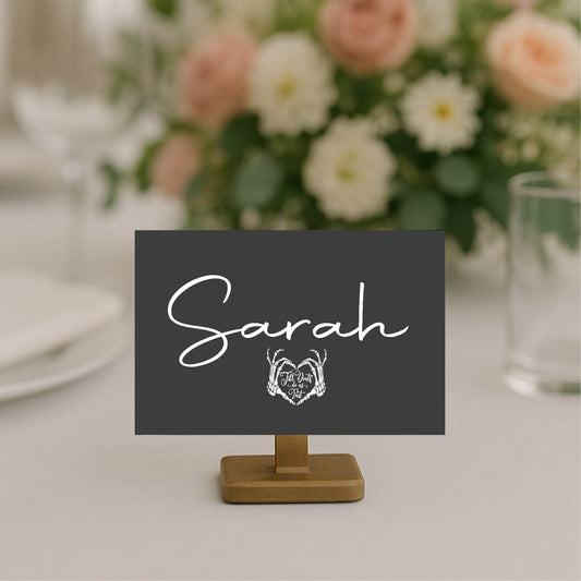 Gothic Wedding Place Cards | Pack of 10 | Flat Design