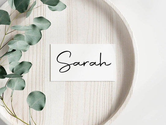 Minimalist Wedding Place Cards | Pack of 10 | Flat Design