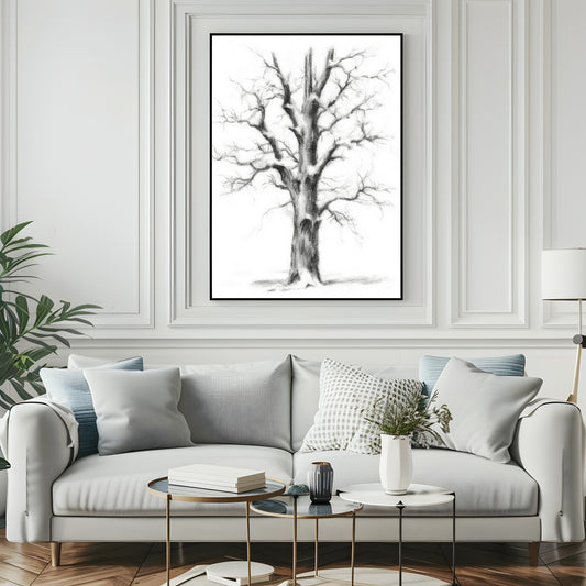 Winter Tree Print | Nature Wall Art