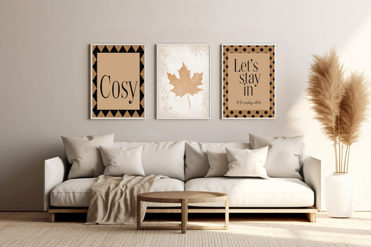 Cosy Print | Diamond Autumnal Home Wall Art