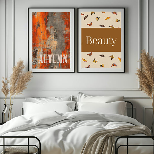 Autumn Grunge Wall Art Print