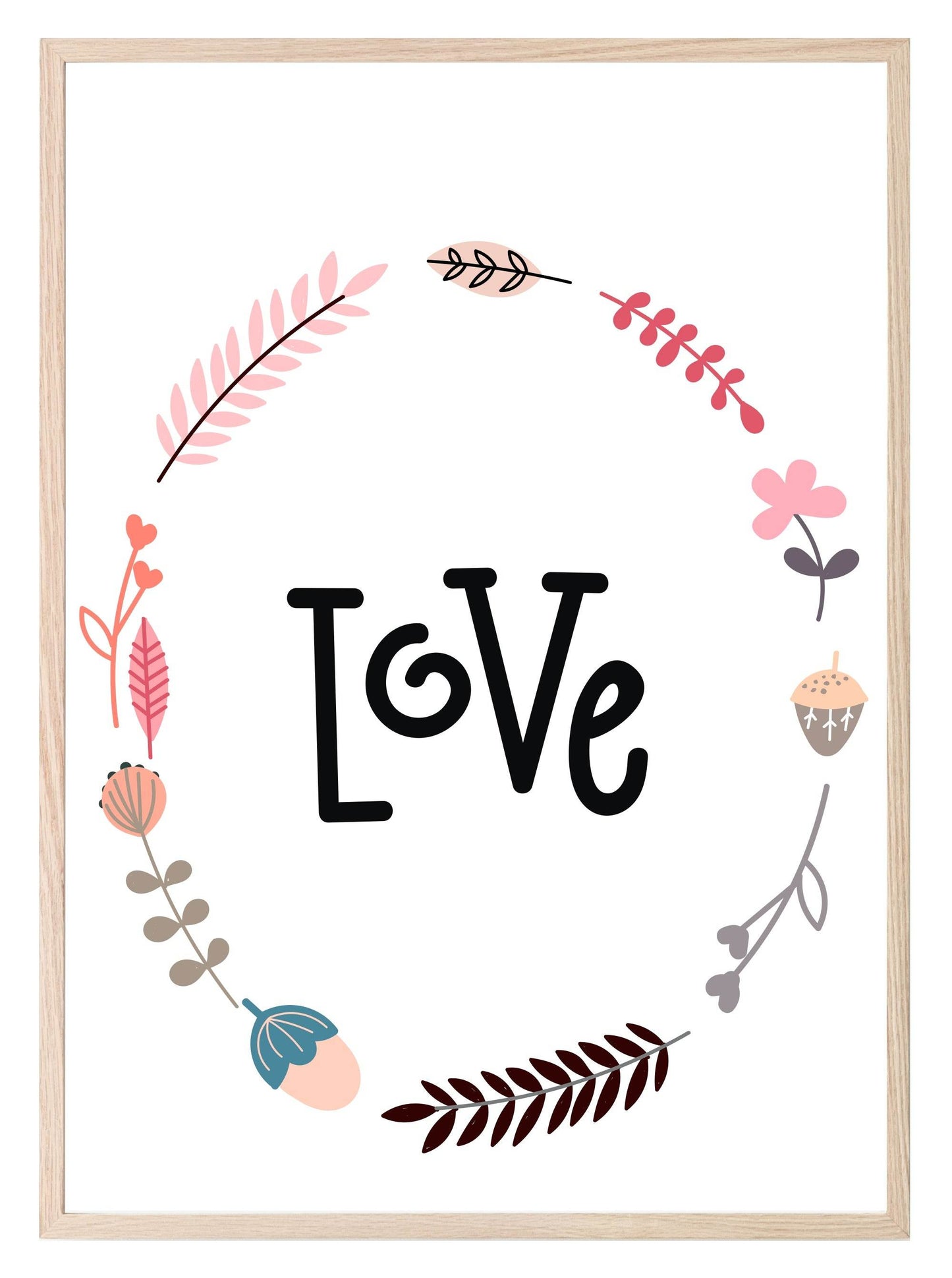 Love Print | Scandinavian Inspired Kids Wall Art