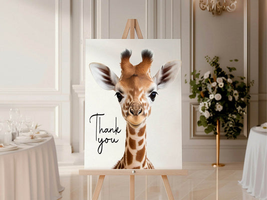 Wild One Thank You Birthday Party Sign
