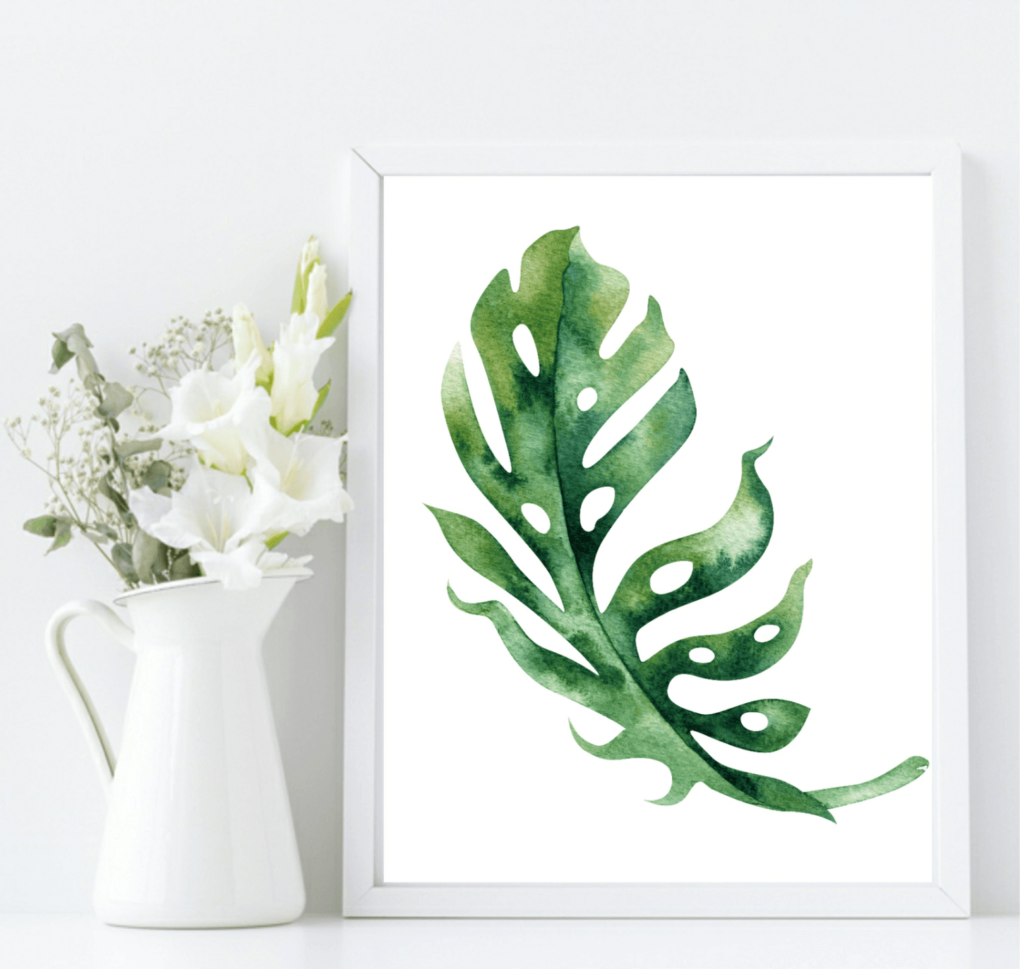 Botanical Leaf Print | Collection Of Watercolour Leaves Wall Art