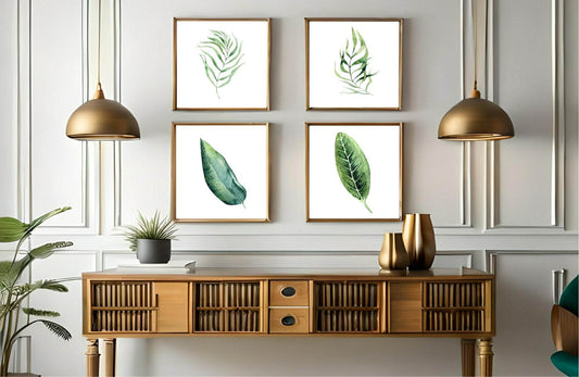 Botanical Leaf Print | Collection Of Watercolour Leaves Wall Art