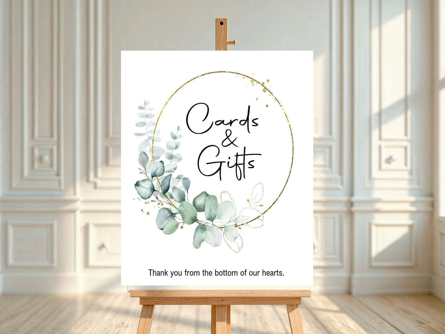 Eucalyptus Cards & Gifts Baby Shower Party Sign