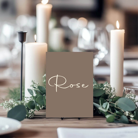Earth Pack of Table Names Wedding Party Signs | A5