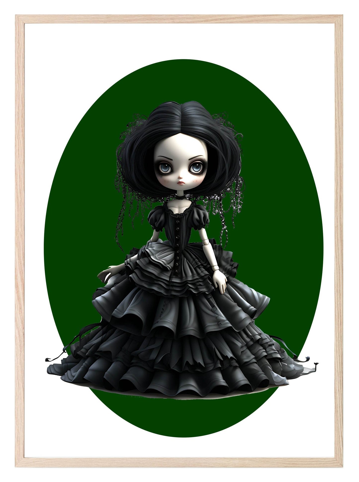 Gothic Dolls Prints | Spooky Wall Art
