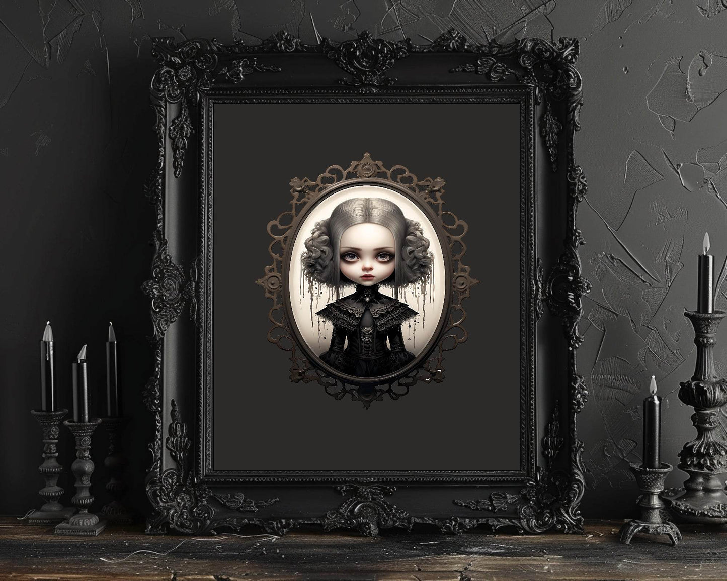 Gothic Dolls Prints | Spooky Wall Art