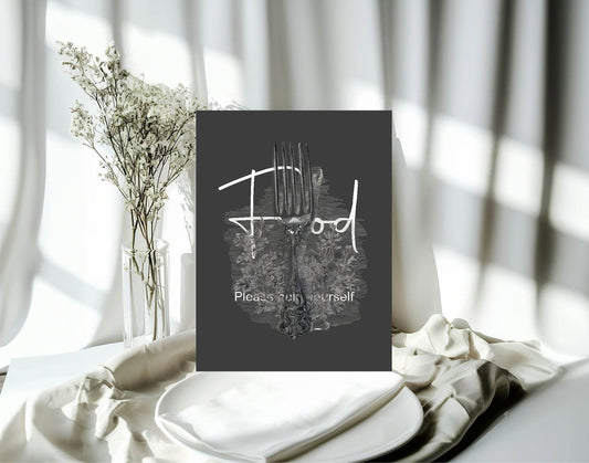 Gothic Food Baby Shower Party Sign