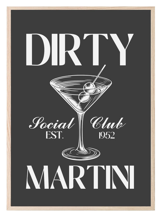 Dirty Martini Print | Cocktail Wall Art